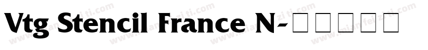 Vtg Stencil France N字体转换